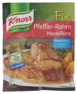 Knorr Fix Pfeffer-Rahm Medaillons 3 Portionen von Knorr