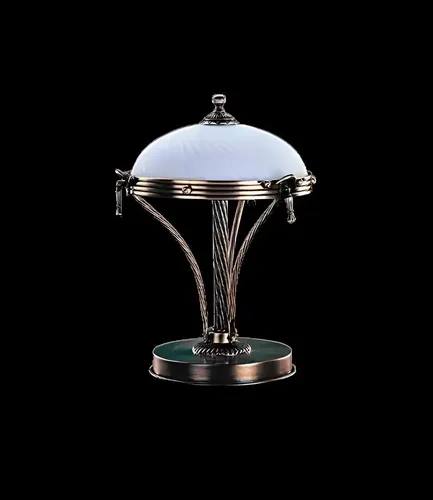 Tischlampe Tischleuchte Lampe Leuchten Weiß Gold Lampen Tisch Glas Art