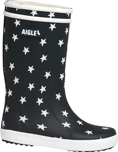 Aigle Lolly Pop Play2 Gummistiefel - Mehrfarbig Navy Star, 29 EU - Gummistiefel für Kinder, wasserfest und mit buntem Design für fröhliche Abenteuer im Freien.