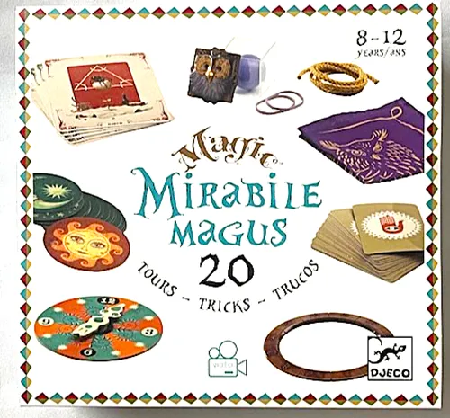 Djeco Mirabile Magus - 20 Tricks für Kinder - Zaubertricks für Kinder, entwickelt von Profis mit aufregendem Design. Enthält 20 Tricks und einen Zugangscode zur Online-Community für magische Enthusiasten.