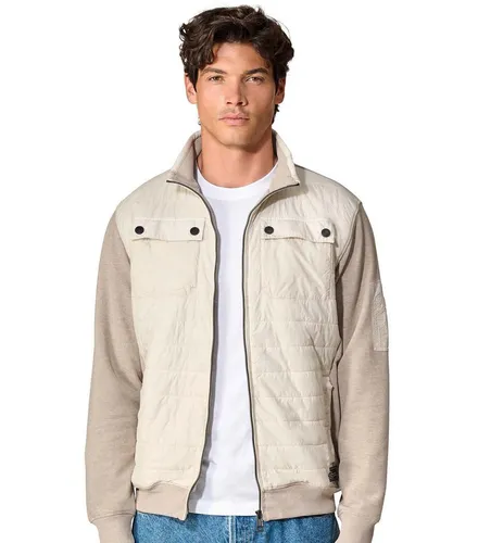 CASAMODA Sweatjacke uni Herren Gr. L beige - Bequeme Sweatjacke aus 60% Baumwolle und 40% Polyester, ideal für den Alltag. Die zeitlose Optik und der bequeme Schnitt passen zu jedem Freizeitlook und bieten viel Kombinationsspielraum.