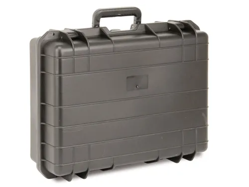 Kunststoff-Gerätekoffer 520x415x200 mm, schwarz - Robuster Kunststoff-Gerätekoffer, ideal für die sichere Aufbewahrung und den Transport von Werkzeugen und Geräten.