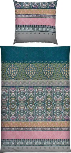 Erwin Müller Mako-Satin Bettwäsche im Paisley Design - Hochwertige Erwin Müller Bettwäsche aus Mako-Satin. Das elegante Paisley-Muster und die Wendeoptik sorgen für stilvolle Akzente im Schlafzimmer. Mit praktischem Reißverschluss für einfaches Beziehen und Abziehen.