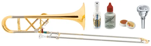 Lechgold QP-20GL Quartposaune Goldmessing Deluxe Set von Lechgold