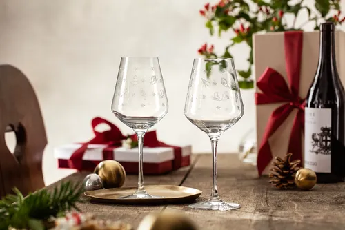 Villeroy & Boch Toy's Delight Rotweinkelch Set 2tlg. - Weingläser Set aus Kristallglas, spülmaschinenfest und ideal für festliche Anlässe oder als Geschenk in der Weihnachtszeit.