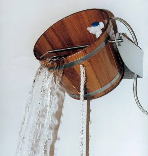 Schwalldusche Schwalleimer Eimerdusche Holzeimer Sauna Dusche Schüttdusche Eimer