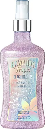 Hawaiian Tropic Körperspray Beach Dreams Fragrance Mist Shimmer Edition 250ml - Körperspray mit einem verführerischen Duft und schimmernder Formel, ideal für einen frischen Sommerlook.