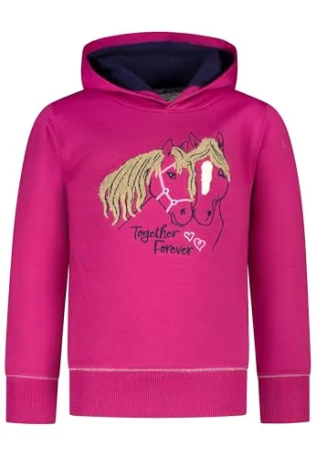 Kapuzen Sweashirt mit Pferde Stickerei für Mädchen von SALT AND PEPPER