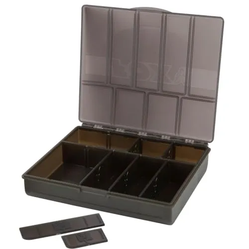 Fox Edges Adjustable Box XL - Kleinteilebox für Angelzubehör, Box für Karpfenzubehör, Zubehörbox zum Karpfenfischen