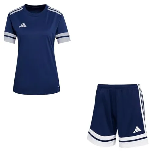 adidas Damen Set Trikot + Hose Squadra 25 Team Navy Blue2/White M