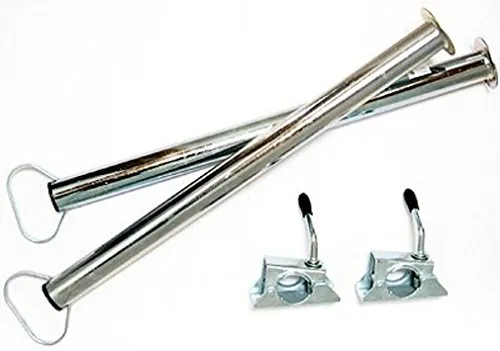 700mm / 70cm Stützrohre Anhängerstützen Stützfüße inkl. Klemmhalter für Pkw Anhänger