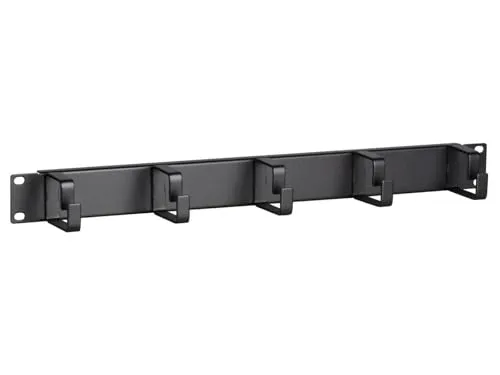 DSIT 19 Zoll Kabelführungsleiste Metall - 1 HE - Stabile Kabelführungsleiste für eine ordentliche Verkabelung in 19 Zoll Racks, sorgt für Übersichtlichkeit und Schutz Ihrer Kabel.