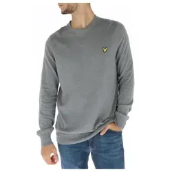 Lyle & Scott Merino Strickpullover - Hochwertig und Vielseitig - Pullover für Herren aus strapazierfähigem Merino-Material, bietet hohen Tragekomfort und Wärmerückhalt. Ideal für Sport, Wandern oder Alltag. Elegantes Design mit goldenen Adler-Logo.