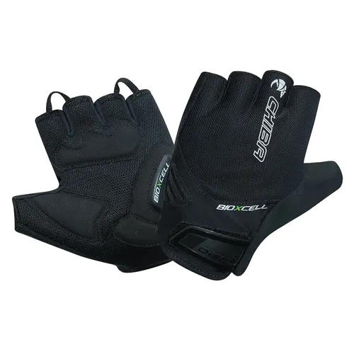 Chiba BioXcell AIR Fahrrad Handschuhe schwarz, Größe: XL - Fahrradhandschuhe mit elastischer, luftdurchlässiger Oberhand für optimale Belüftung und Passform. Ideal für Vielfahrer mit anatomischem Gelkissen gegen Taubheitsgefühl.