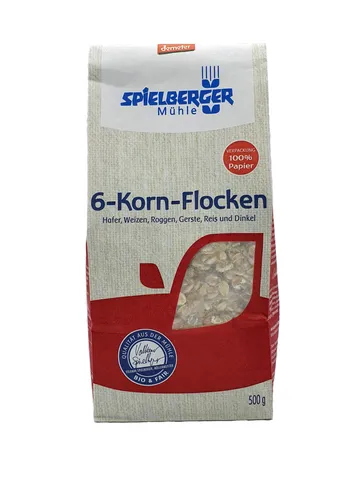 Spielberger 6-Korn-Flocken bio demeter 500g