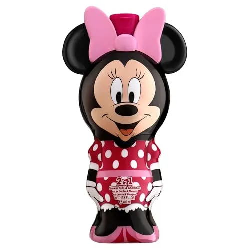 Minnie Mouse 2in1 Duschgel & Shampoo für Kinder mit milder Pflegeformel, 3D Figur Minnie Mouse (400 ml)