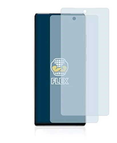 BROTECT 2 Stück Full-Cover Schutzfolie für Samsung Galaxy Note 20 5G Full-Screen Displayschutz-Folie [3D Curved, Anti-Fingerprint, Kristall-Klar]