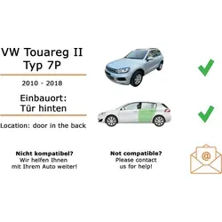 Lautsprecher Boxen Einbaupaket Heck Hifonics VX62 passend für VW Touareg II Typ 7P (2002-2010) | 2x Tief-Mitteltöner mit integriertem Hochtöner ...
