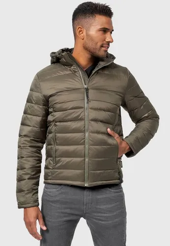 Indicode Herren Hampshire Steppjacke | Leichte Winterjacke in Daunenjacken-Optik, Army, XXL - Leichte, strapazierfähige Steppjacke mit wärmender Wattierung und ergonomischem Schnitt für optimalen Tragekomfort. Ideal für Übergangszeiten und moderne Styles.