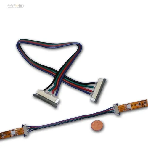 Verbinder für 4poligen SMD LED Strip mit 15cm Kabel RGB