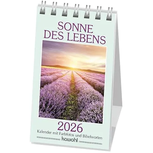 Sonne des Lebens 2026: Mini-Kalender mit Bibelworten und Farbfotos