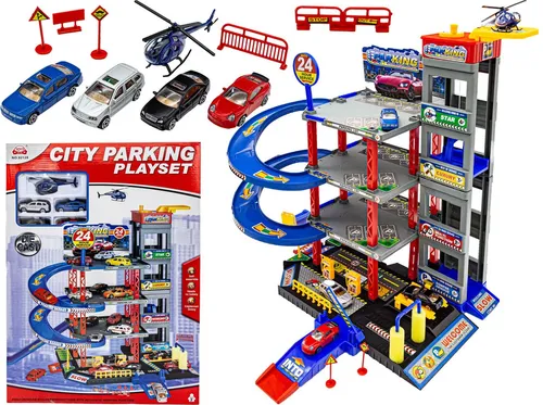 Parkhaus, Garage, Gleis + Aufzug + Autowäsche