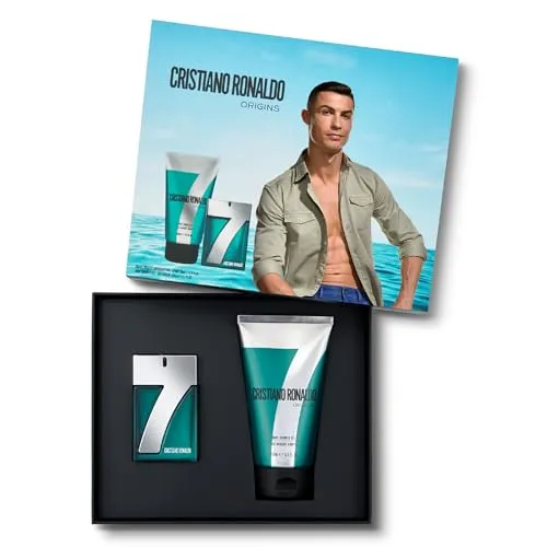 CRISTIANO RONALDO CR7 Origins Set - Herrenduft-Set - Duft-Sets für Herren, bestehend aus Eau de Toilette 30ml und Shower Gel 150ml für einen erfrischenden Start in den Tag.