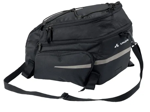 Vaude Silkroad Plus Gepäckträgertasche (Snap-it) - Fahrradtasche mit 9+2 Litern Volumen, ideal für E-Bike-Akkus. Einfaches Befestigen mit Snap-it-Adapter, inklusive Regenhülle und reflektierenden Elementen für mehr Sicherheit.
