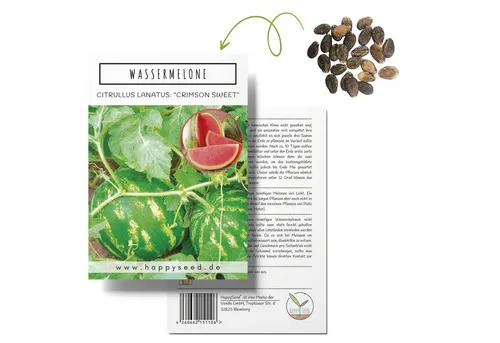 HappySeed Blumensamen Wassermelone Samen - Citrullus lanatus, Blumen