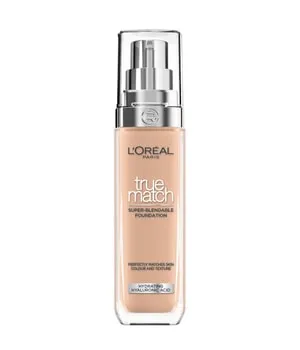 L'Oréal Paris True Match Flüssige Foundation 30 ml Nr. 4.5N - True Beige - Die L'Oréal Paris True Match Foundation bietet nahtlose Abdeckung und intensive Feuchtigkeitsversorgung. Ihre innovative Formel passt sich ideal dem Hautton an und sorgt für einen strahlenden Teint ohne sichtbare Ränder.
