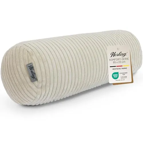Herlag Kissenrolle Ella Cremweiß 65x20cm