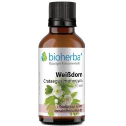 Weissdorn Crataegus monogyna Tropfen Tinktur 50 ml - Nahrungsergänzungsmittel mit Weissdorn-Extrakt, ideal zur Unterstützung der täglichen Ernährung. Praktische Tropfenform für einfache Anwendung.