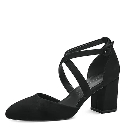 Tamaris Pumps Damen Vegan Elegant schwarz, EU 36 - Damen-Pumps mit TOUCH-IT Funktion für optimalen Tragekomfort, modischem Design und stabilem Blockabsatz. Ideal für stilvolle Auftritte und angenehmes Laufgefühl.