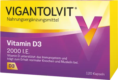 Vitamin D3 2000 I.E. VIGANTOLVIT Weichkapseln 120 St