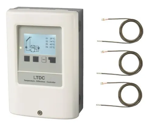 Sorel | LTDC-E Solarregler | Kombination Elektroheizung | 3 Fühler