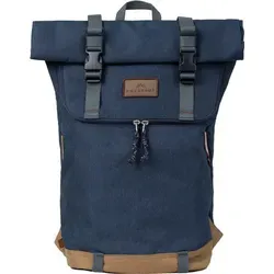 Doughnut Rucksack Christopher Happy Camper Series - Nautical Schwarz - Rucksack für Abenteuerliebhaber, wasserabweisend mit Rollverschluss und gepolsterten Schulterträgern, ideal für den Alltag und Outdoor-Aktivitäten.