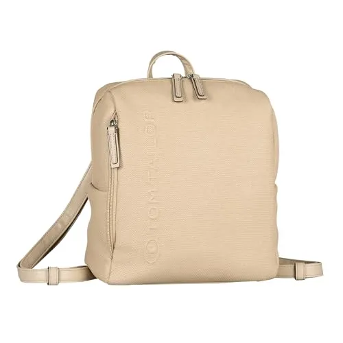 TOM TAILOR Rosa Damen Rucksack Backpack Handtasche Klein Beige