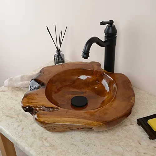 Holz-Waschbecken 45 cm aus Teakholz von Wohnfreuden
