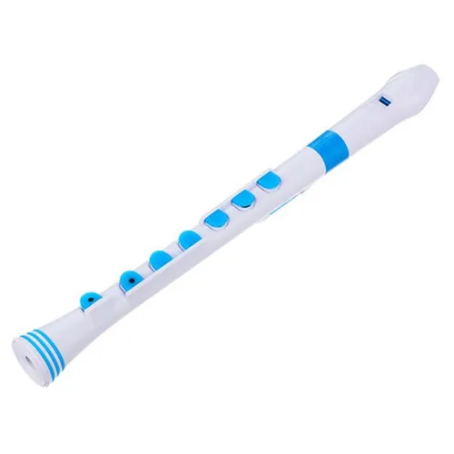 Nuvo Recorder+ Baroque white-blue von ヌーボ
