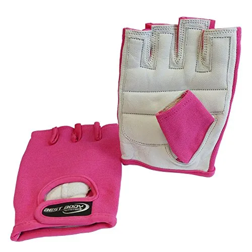 Best Body Nutrition Power Handschuhe – Pink– Größe S – Fitness Handschuhe – Komfortabel – Gepolstertes Innenhandleder – Atmungsaktiv – Nylon Handrücken – Training – Gym – Gewichtheben
