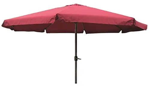 INDA-Exclusiv XXL Alu Sonnenschirm Ø 4 m - Sonnenschirm mit UV30+ Schutz, ideal für Garten und Terrasse. Mit praktischer Kurbel und robustem Aluminiumgestänge für optimale Stabilität.