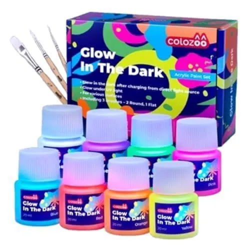 Colozoo Nachtleuchtend Acrylfarben Set