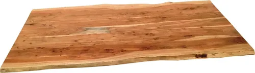 SIT Tischplatte aus Massivholz Akazie mit Baumkante - Tischplatten aus der Serie Tops & Tables, 160 cm breit, einzigartiges Design mit Baumkante, ideal für einen natürlichen Look in Ihrem Essbereich.