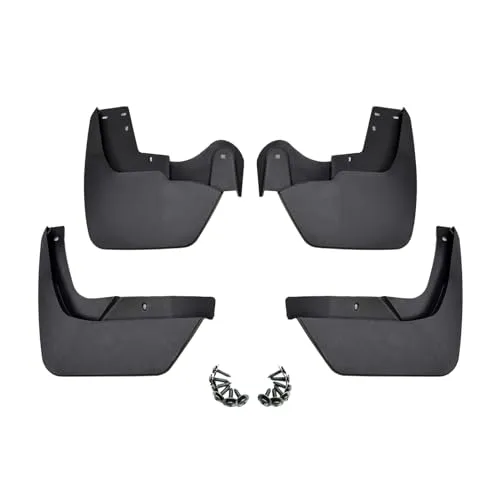 J&J AUTOMOTIVE Schmutzfänger Set für Duster 2018-2024 – 4-teilig, Schwarz, strapazierfähig