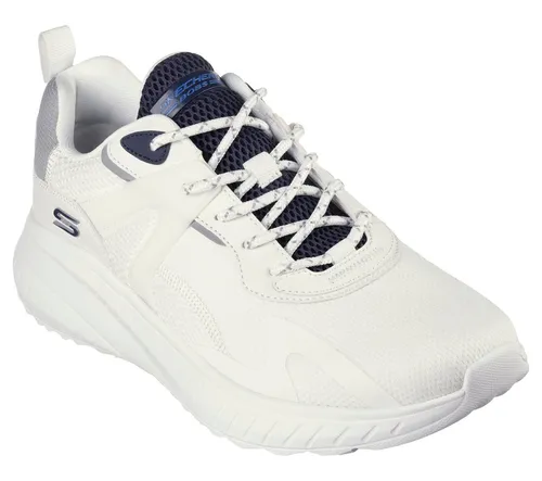 Skechers BOBS SQUAD CHAOS - ELEVATED DR Schnürschuh in Weiß 42 EU - Sneaker mit stylischem Design, aus hochwertigem Synthetik und Textil, ideal für Komfort und Alltag.