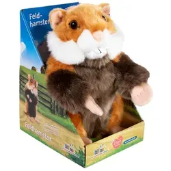 Heunec 289970 Bedrohte Tiere Hamster 24 cm Plüsch-Kuscheltier - Kuscheltier Hamster aus weichem Polyester, ideal für Kinder ab Geburt, waschbar und perfekt zum Spielen und Kuscheln.