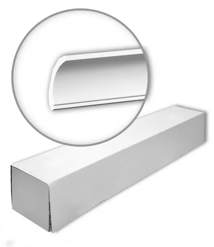 Profhome 650172 Eckleisten Set mit 24 Zierleisten - 48 m - Hochwertiges Set aus 24 Eckleisten für die dekorative Gestaltung von Innen- und Außenbereichen, leicht und stoßfest aus extrudiertem Polystyrol (XPS), ideal für moderne Wohnräume.