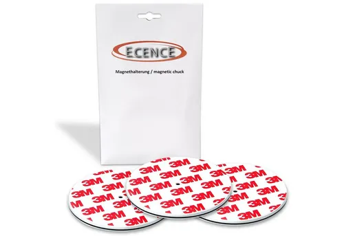 ECENCE Magnethalter 3x Magnethalterung 70mm für Rauchmelder (3-St)