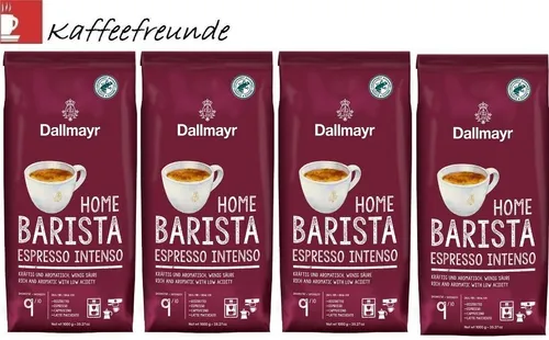 Kg Dallmayr Home Barista Espresso INTENSO Kaffeebohnen 4 x 1