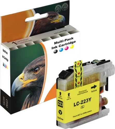 D&C Tintenpatrone ersetzt Brother L-223 YELLOW xl